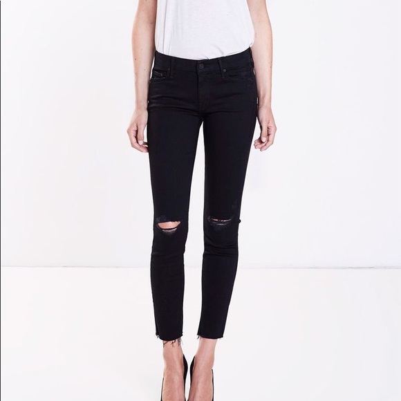 MOTHER Denim - Mother Jeans The Looker Ankle Fray